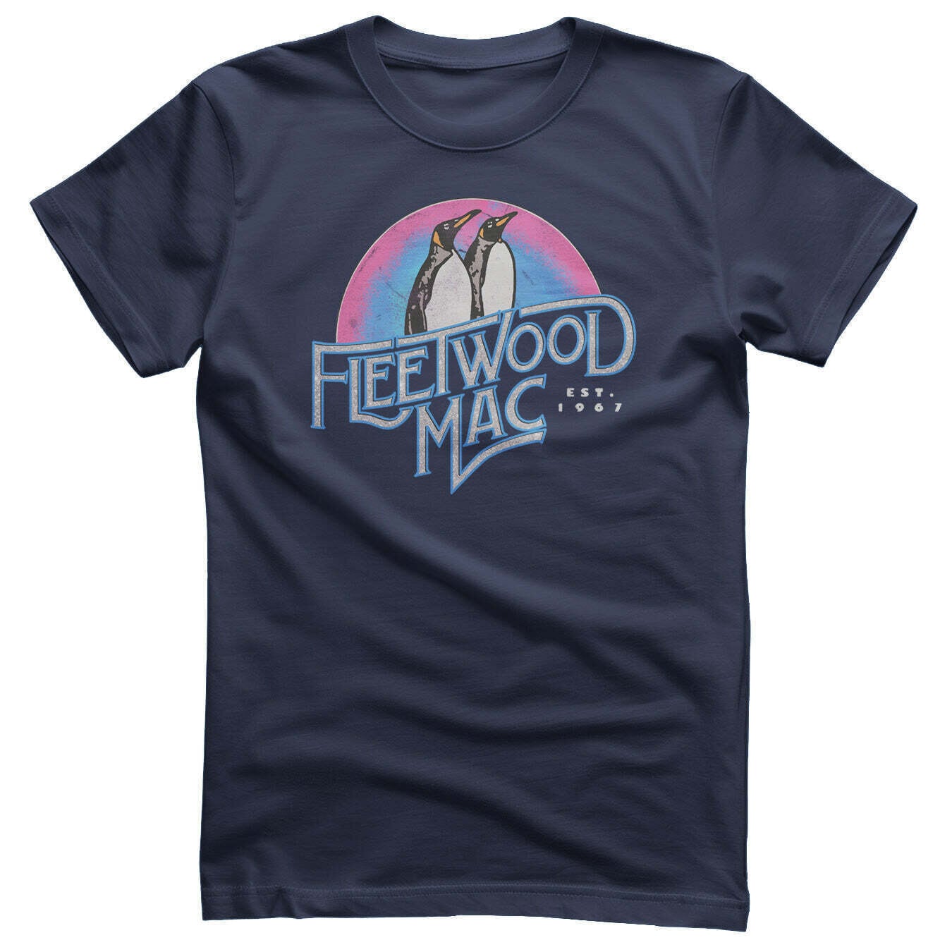 Camiseta de manga corta Fleetwood Mac Est 1967 Navy 2XL Camiseta de manga corta