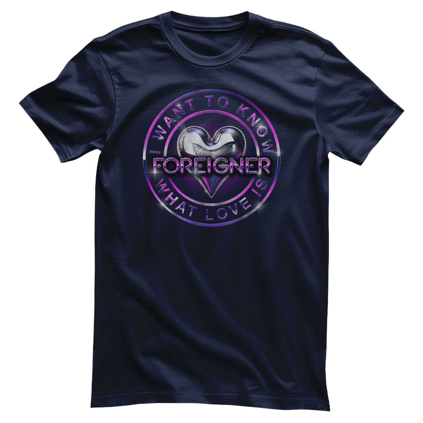 Tricou Foreigner I Want To Know What Love Is Navy M Tricou