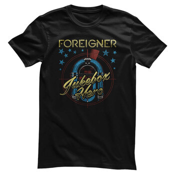 T-Shirt Foreigner Jukebox Hero Black M T-Shirt - 1