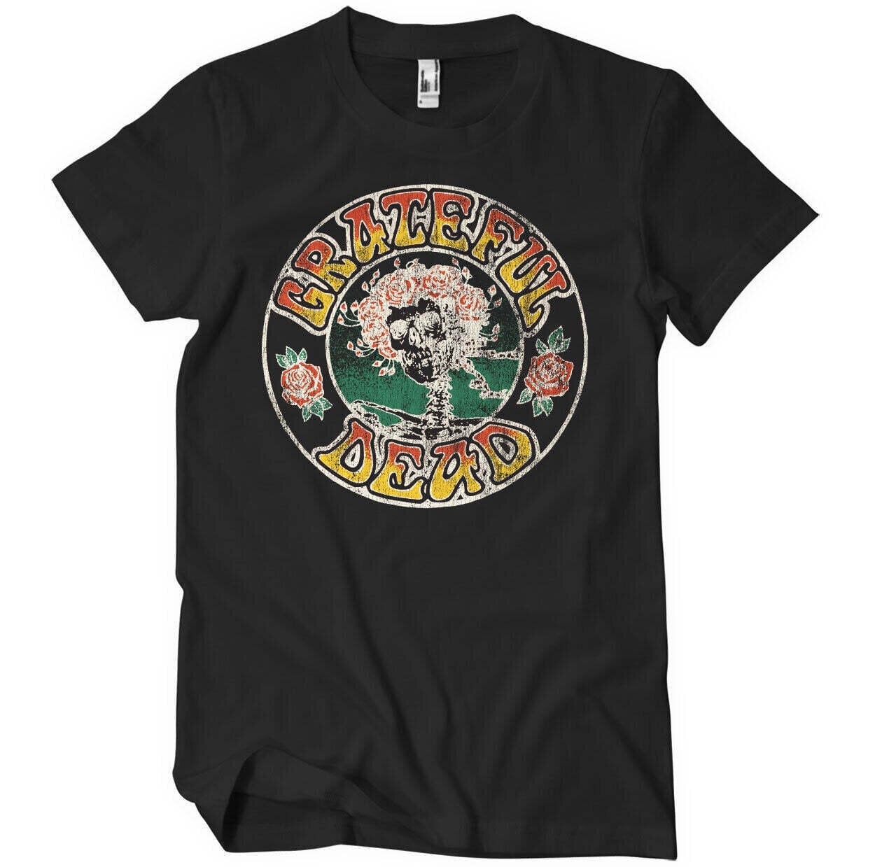 T-Shirt Grateful Dead Skull & Roses Black M T-Shirt