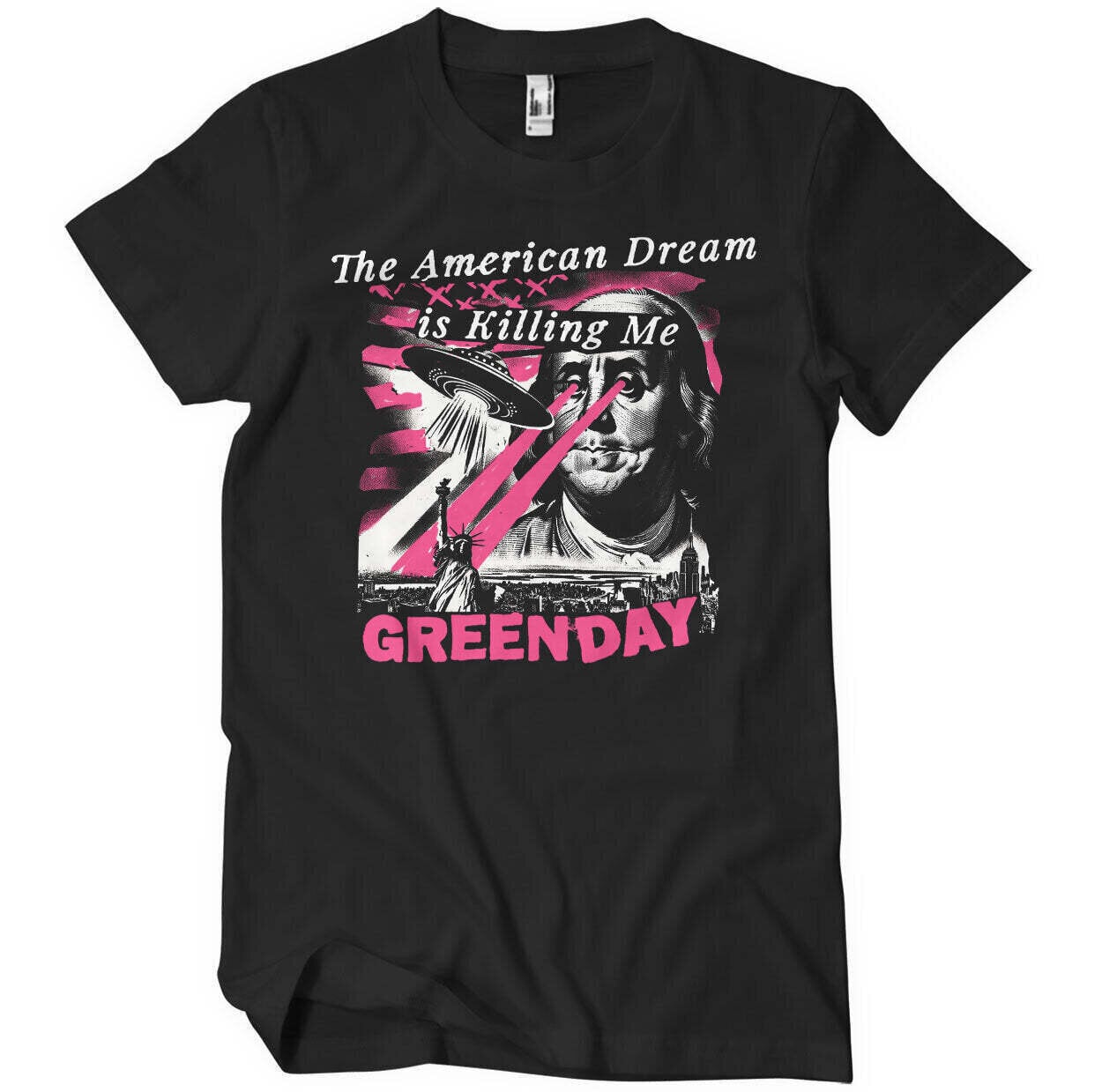 T-Shirt Green Day Abduction Black L T-Shirt