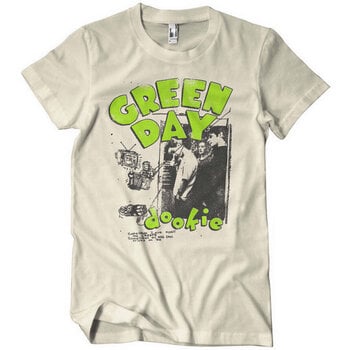 T-Shirt Green Day Sketched Up Khaki S T-Shirt - 1