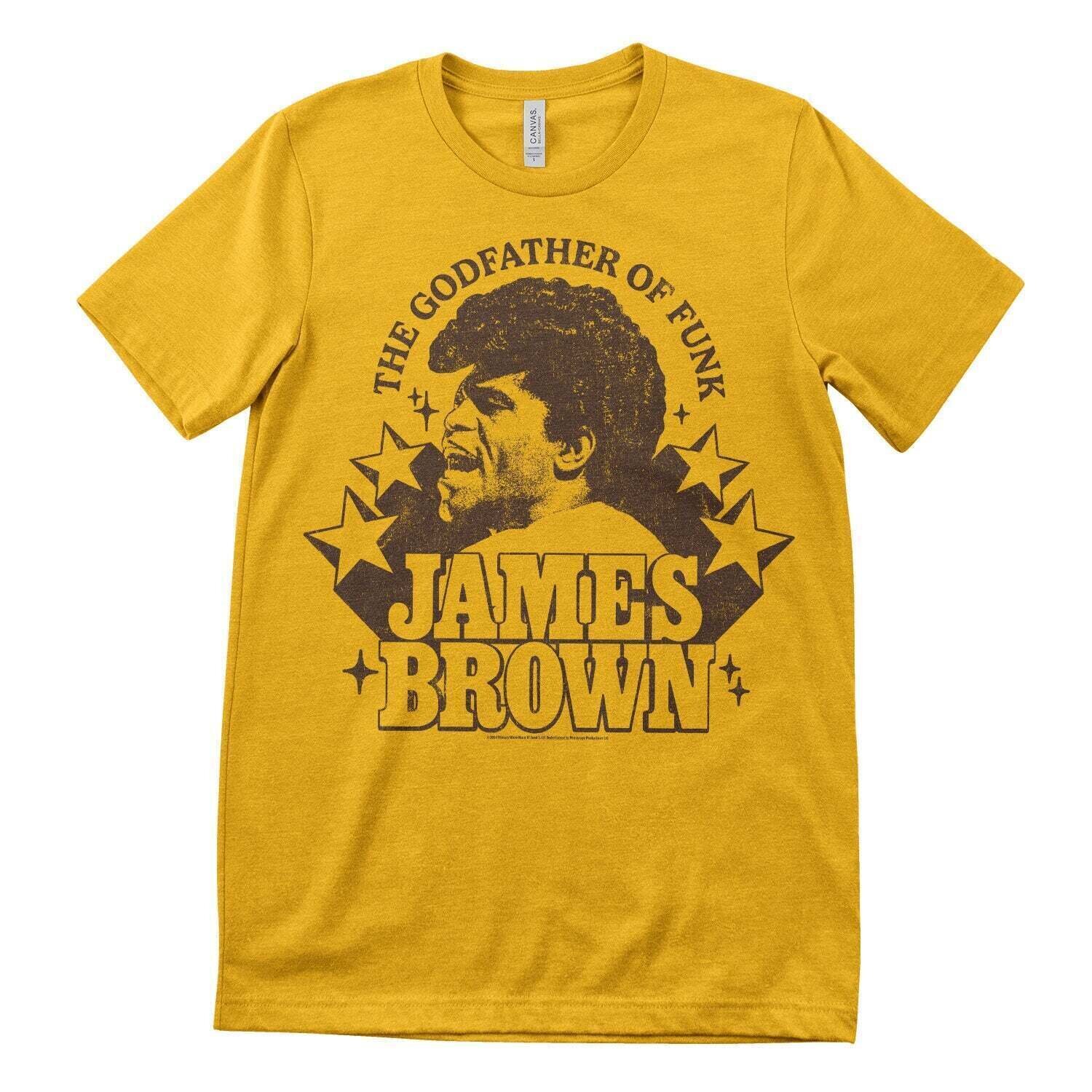 T-särk James Brown The Godfather Of Funk Gold 2XL T-särk