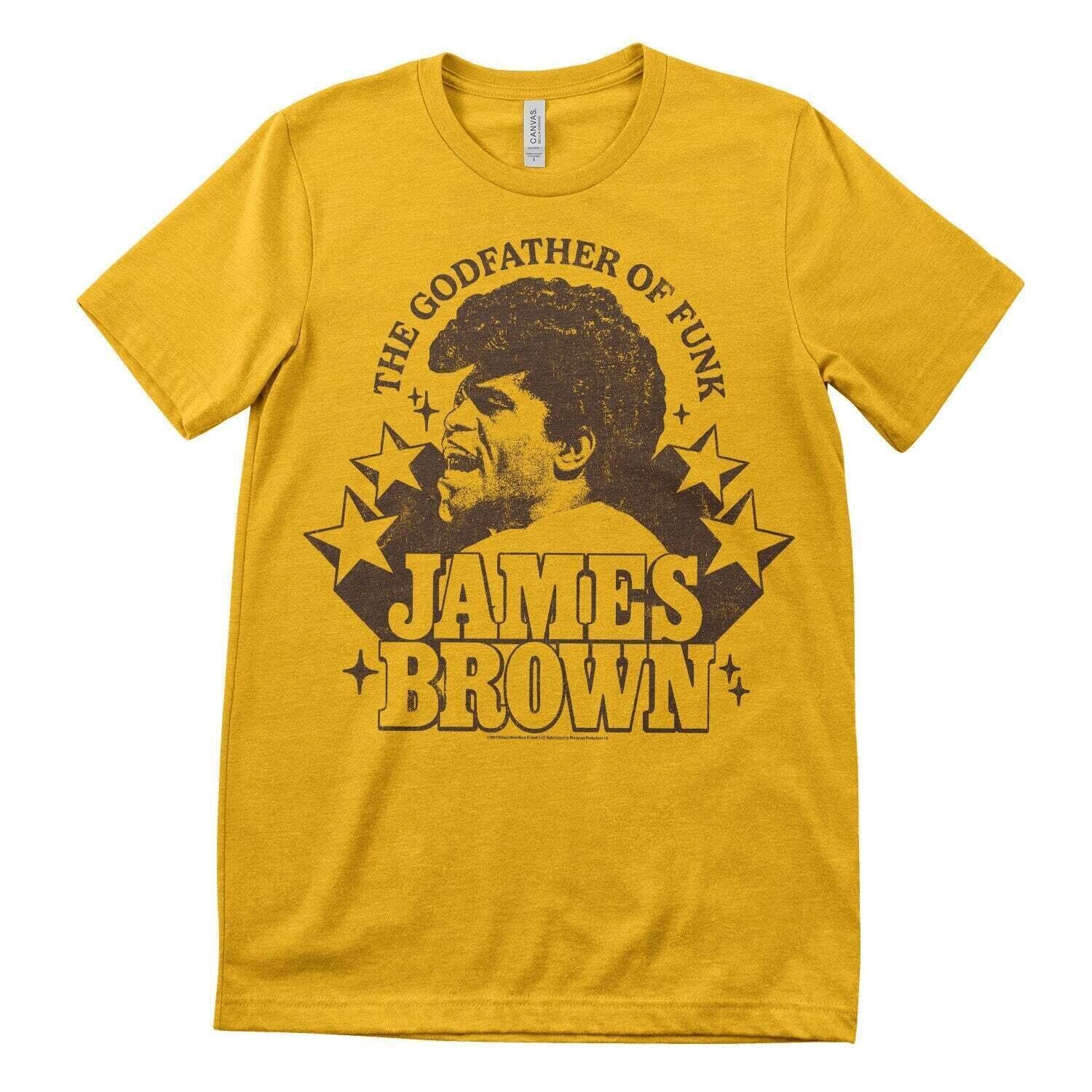 Camiseta de manga corta James Brown The Godfather Of Funk Gold XL Camiseta de manga corta
