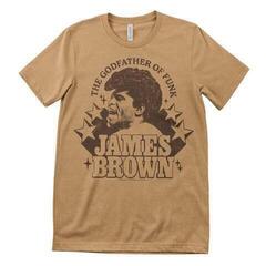 T-Shirt James Brown The Godfather Of Funk Old Gold M T-Shirt