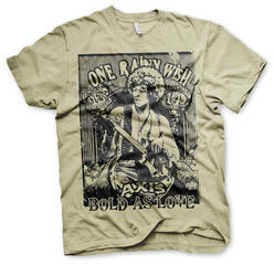 T-Shirt Jimi Hendrix Bold As Love Khaki L T-Shirt