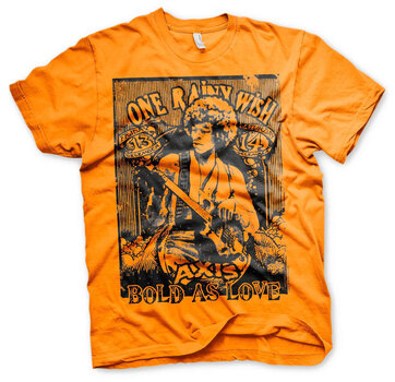 T-Shirt Jimi Hendrix Bold As Love Orange M T-Shirt - 1
