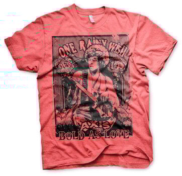 Marškinėliai Jimi Hendrix Bold As Love Red Heather 2XL Marškinėliai - 1