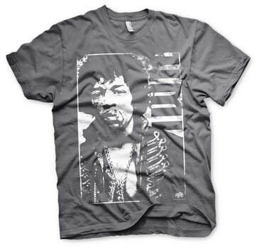 Shirt Jimi Hendrix Distressed Dark Grey L Shirt - 1