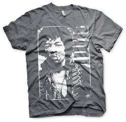 T-shirt Jimi Hendrix Distressed Dark Heather XL T-shirt