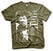 T-shirt Jimi Hendrix Distressed Olive L T-shirt