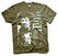 T-Shirt Jimi Hendrix Distressed Olive S T-Shirt