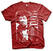 T-Shirt Jimi Hendrix Distressed Tango Red XL T-Shirt