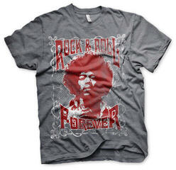 T-shirt Jimi Hendrix Rock 'n Roll Forever Dark Heather S T-shirt