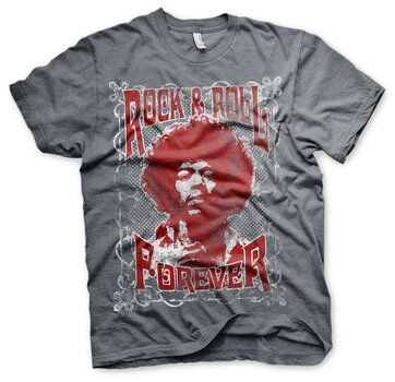 T-shirt Jimi Hendrix Rock 'n Roll Forever Dark Heather S T-shirt - 1