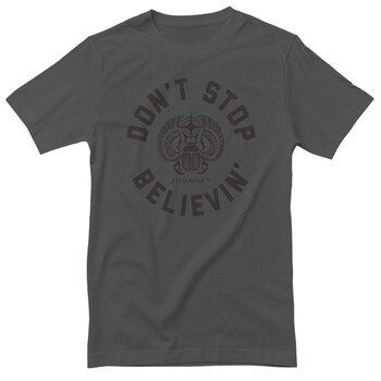 Shirt Journey Don't Stop Believin' Circle Dark Grey L Shirt - 1