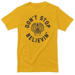 T-Shirt Journey Don't Stop Believin' Circle Gold S T-Shirt