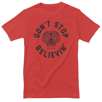 T-Shirt Journey Don't Stop Believin' Circle Red S T-Shirt - 1