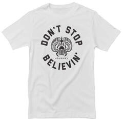 T-shirt Journey Don't Stop Believin' Circle White S T-shirt