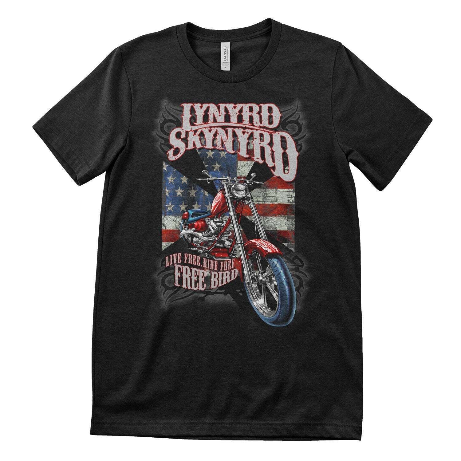 T-särk Lynyrd Skynyrd Live Free Black 2XL T-särk