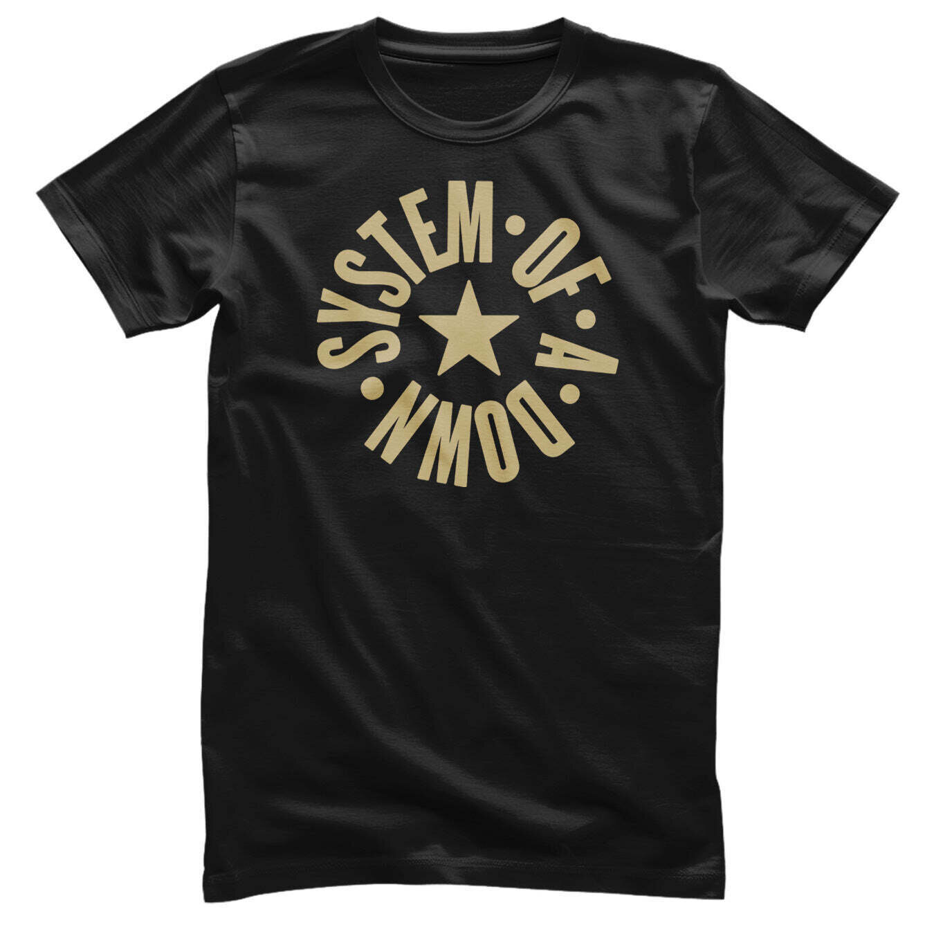T-shirt System of a Down Circle Star Logo Black 3XL T-shirt