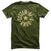 T-Shirt System of a Down Circle Star Logo Olive S T-Shirt