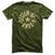 T-Shirt System of a Down Circle Star Logo Olive XL T-Shirt