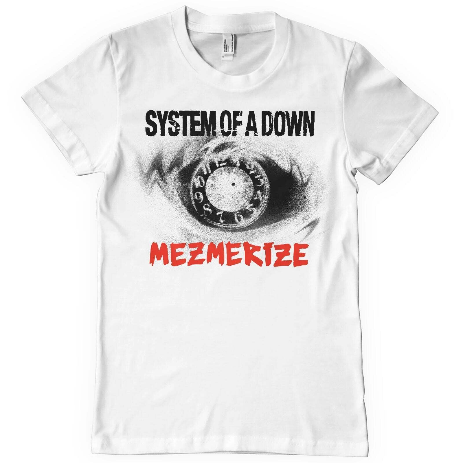 T-shirt System of a Down Mezmerize Clock White M T-shirt