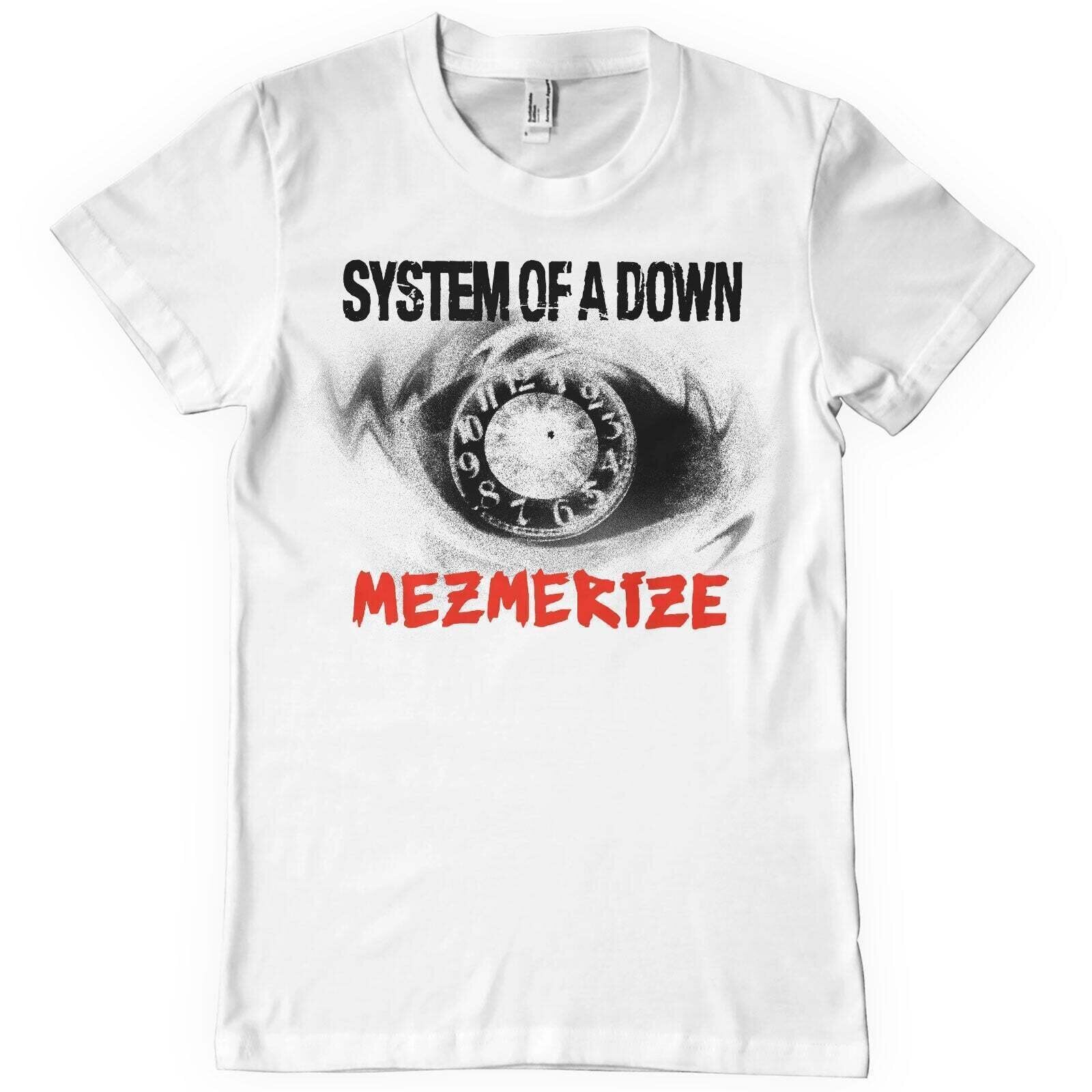 T-Shirt System of a Down Mezmerize Clock White XL T-Shirt