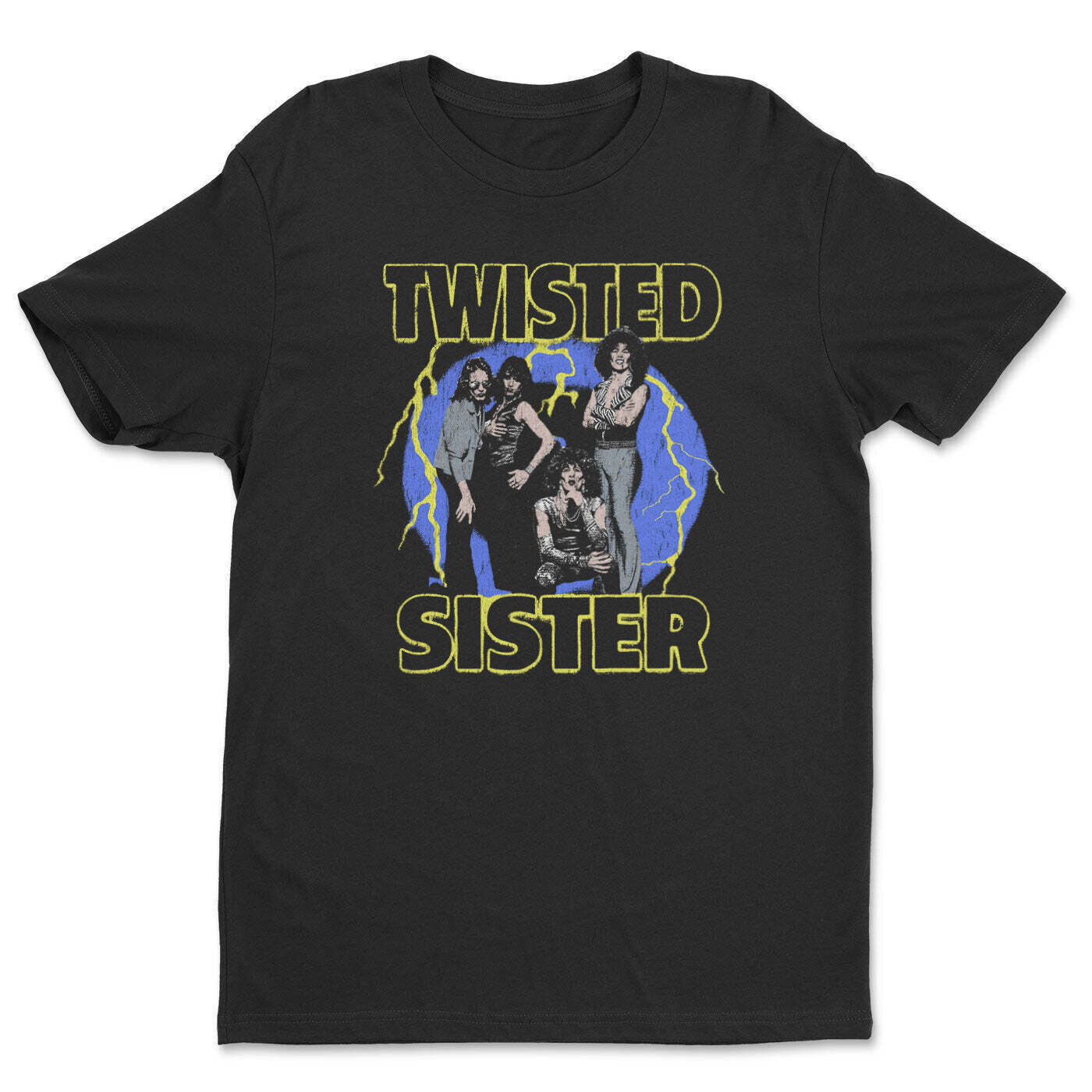 Skjorte Twisted Sister Vintage Lightning Black XL Skjorte