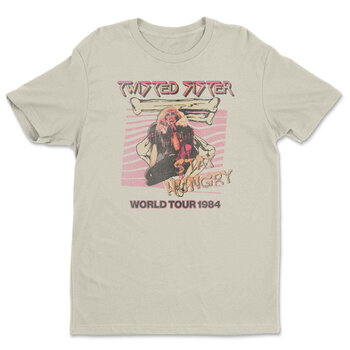 T-Shirt Twisted Sister World Tour 1984 Khaki M T-Shirt - 1