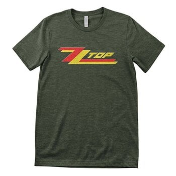 T-shirt ZZ Top Misprint Logotype Olive Heather M T-shirt - 1