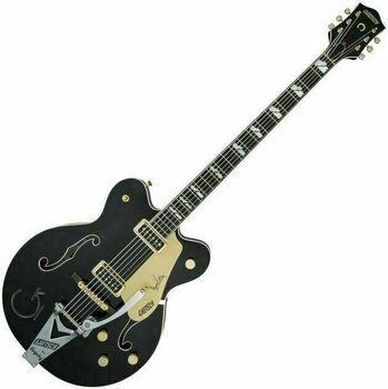 Halbresonanz-Gitarre Gretsch G6120TB-DE Duane Eddy 6 Ebony Black Pearl - 1