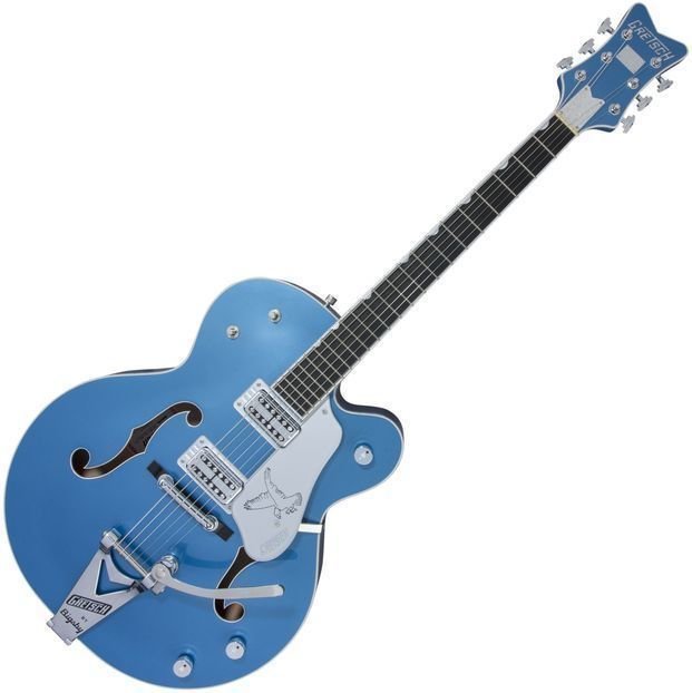 Guitare semi-acoustique Gretsch G6136T-59 Limited Edition Falcon Ebony Lake Placid Blue