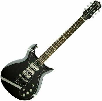Guitare électrique Gretsch G5135CVT-PS Patrick Stump Electromatic Black with Pewter Stripes - 1