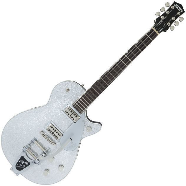 Guitare électrique Gretsch G6129T Players Edition Jet FT RW Silver Sparkle