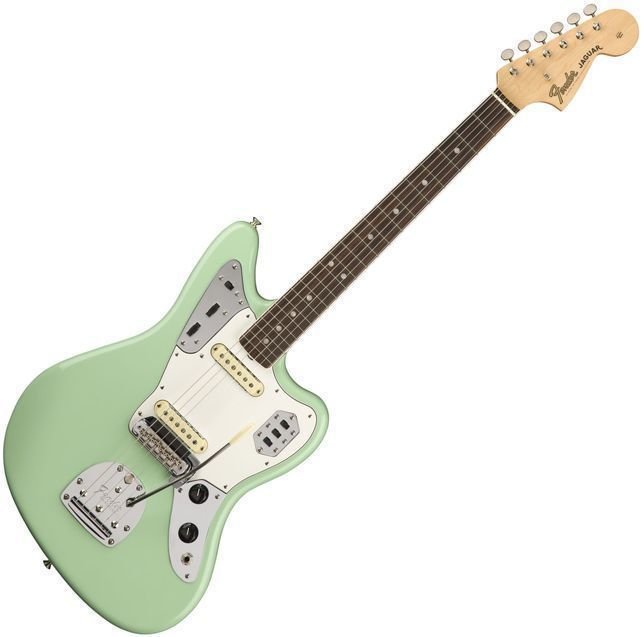 Electric guitar Fender American Original '60s Jaguar RW Surf Green
