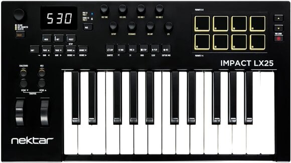 MIDI keyboard Nektar Impact LX25 mk3 Black MIDI keyboard - 1