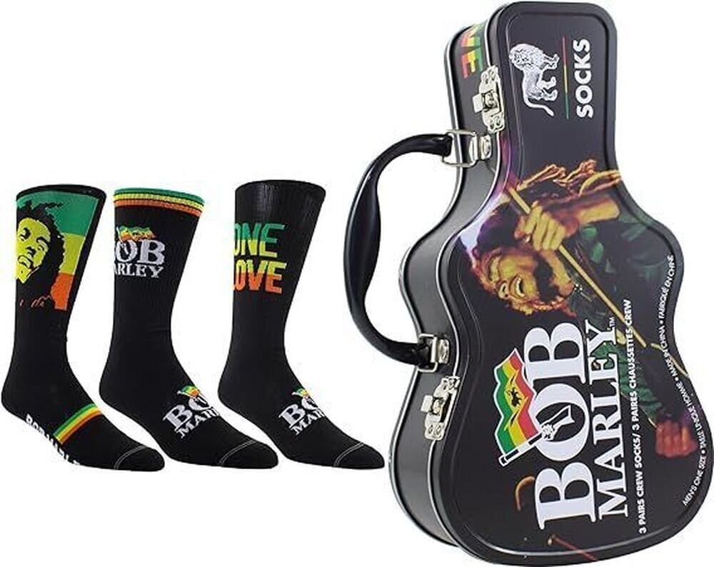 Чорапи Bob Marley Socks 3 Pack In Guitar Tin One Size Чорапи