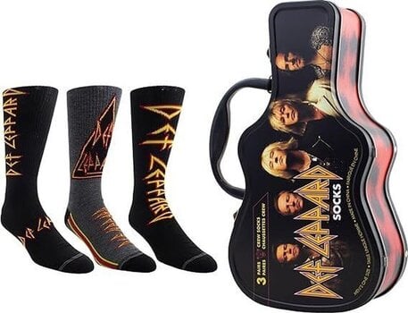 Чорапи Def Leppard Socks 3 Pack In Guitar Tin One Size Чорапи - 1