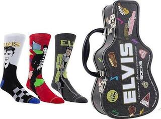 Socks Elvis Presley Socks 3 Pack In Guitar Tin One Size Socks