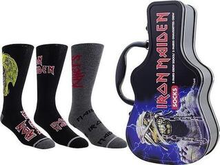 Sokker Iron Maiden Socks 3 Pack In Guitar Tin One Size Sokker