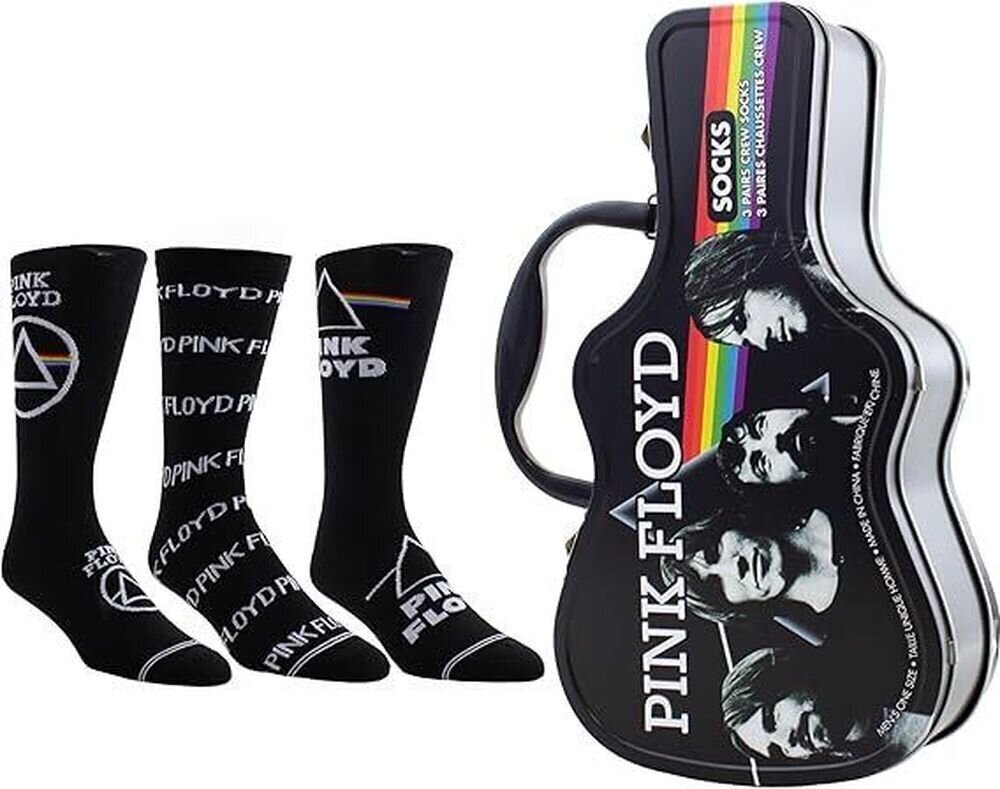 Чорапи Pink Floyd Socks 3 Pack In Guitar Tin One Size Чорапи