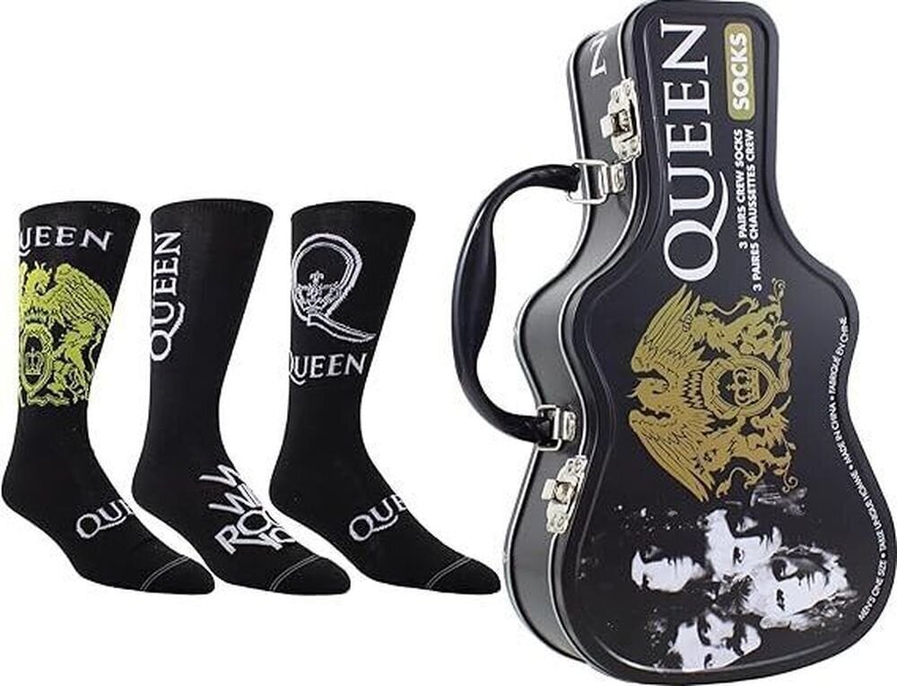 Чорапи Queen Socks 3 Pack In Guitar Tin One Size Чорапи
