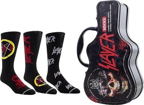 Чорапи Slayer Socks 3 Pack In Guitar Tin One Size Чорапи - 1