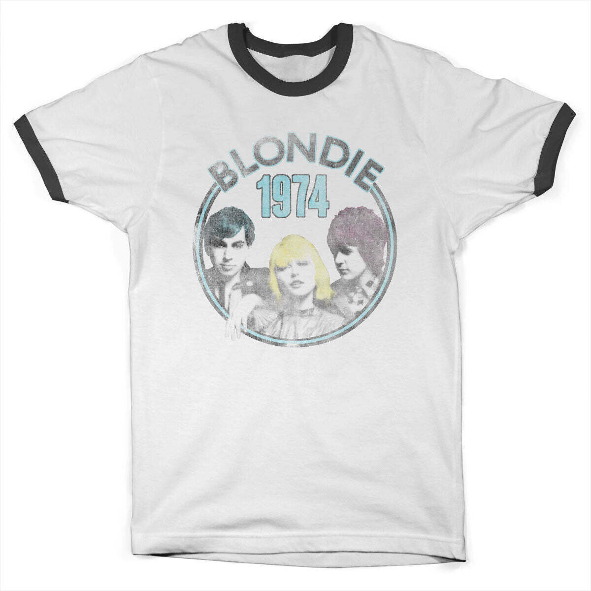 Сорочка Blondie Circular 1974 Ringer White/Black XL Сорочка