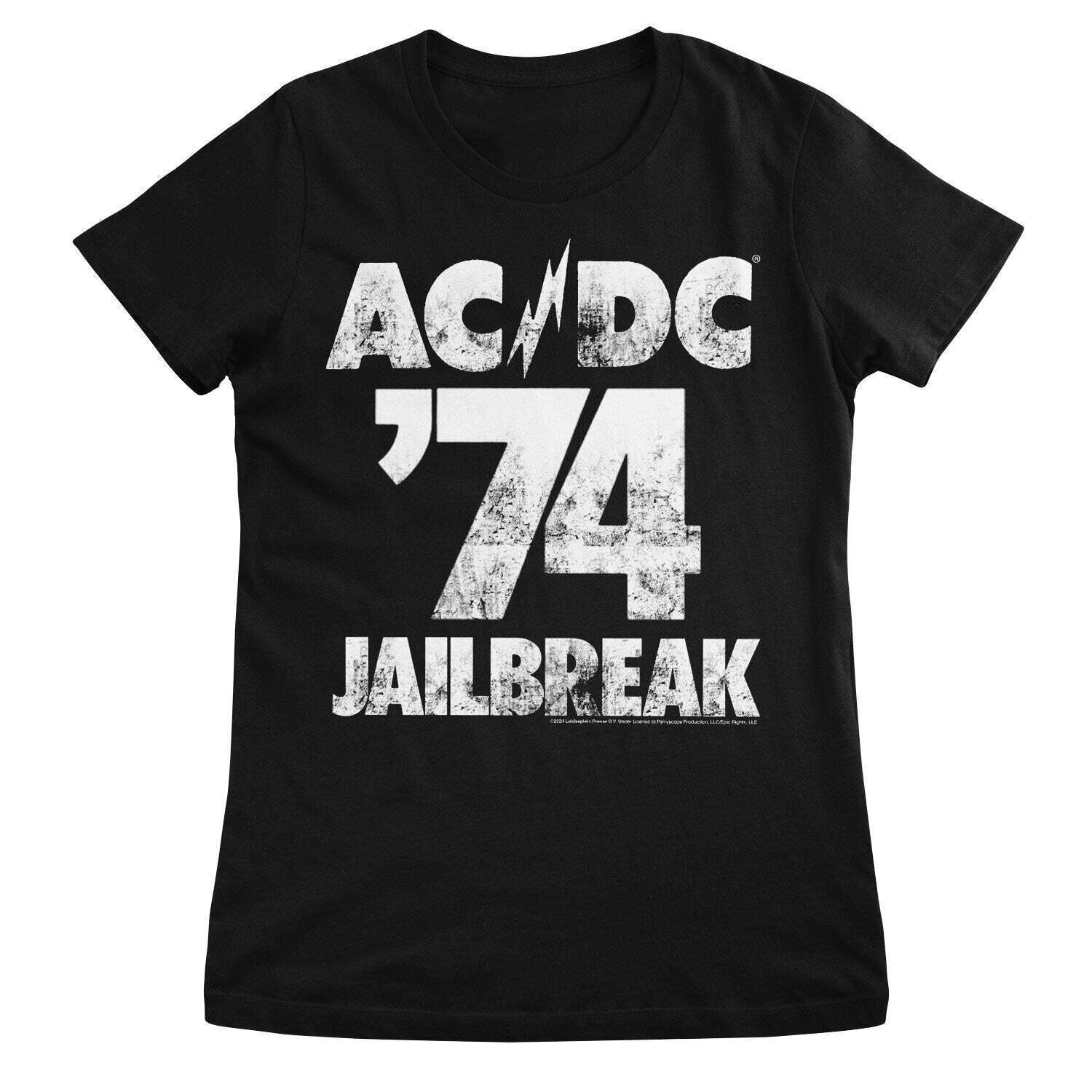 T-Shirt AC/DC 74 Jailbreak Black L Ladies T-Shirt