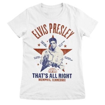 Camiseta de manga corta Elvis Presley That's All Right White 2XL De mujer Camiseta de manga corta - 1