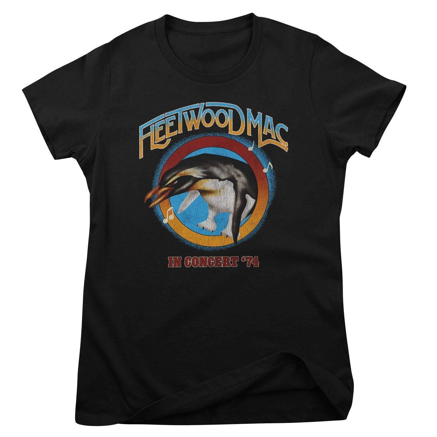 T-särk Fleetwood Mac Live In Concert'74 Black XL Naiste T-särk