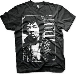Koszulka Jimi Hendrix Distressed Black 4XL Koszulka
